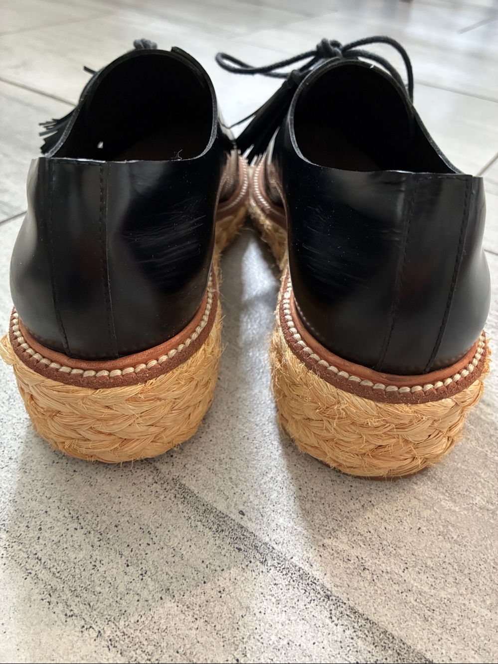 Loeffler Randall Black Oxford Callie Shoe with Tassel Laces, 8 - Picture 5 of 8
